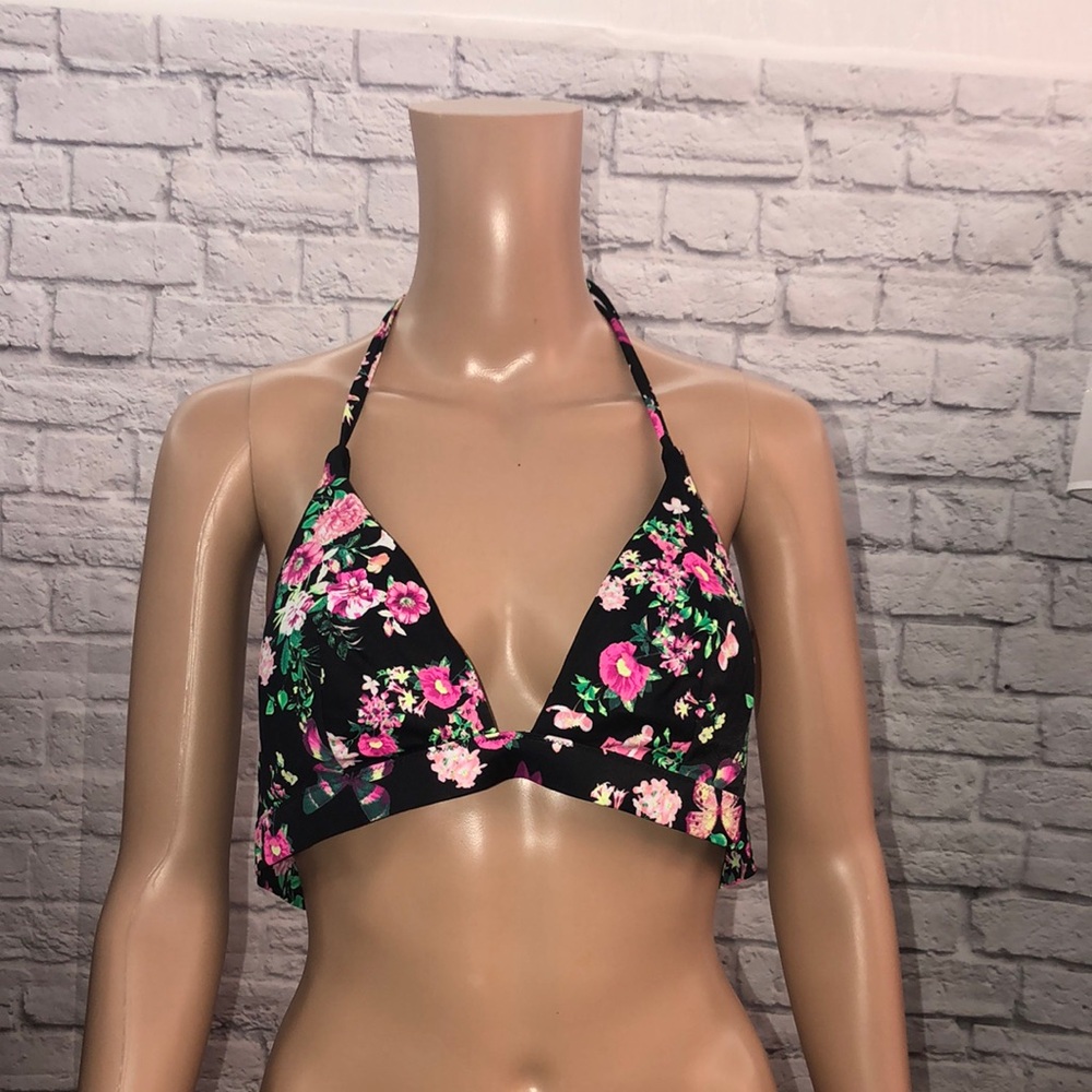 Victoria's Secret Black and Pink Triangle Bikini